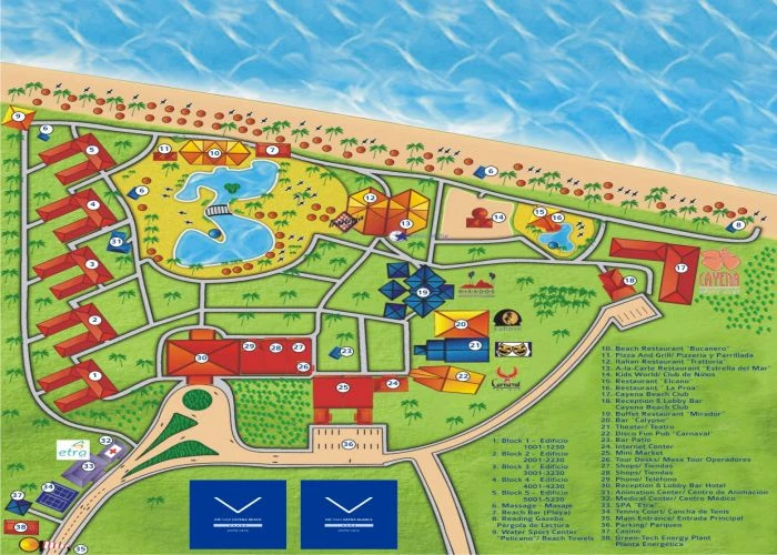Map Vik Cayena Beach